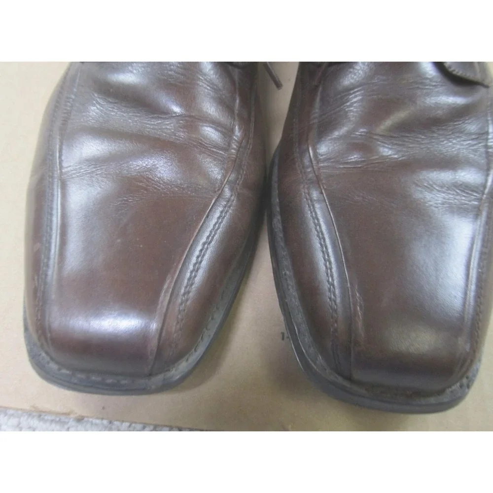 Johnston Murphy Shoes Mens 10.5W Brown Harding Panel Oxford Bicycle Toe Lace‎ Up